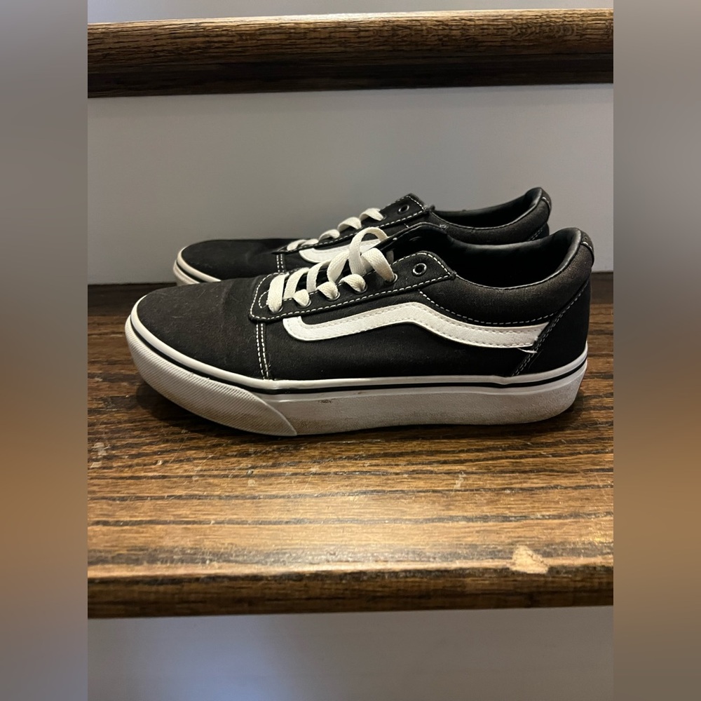 Vans Classic Black and White Skate Shoes